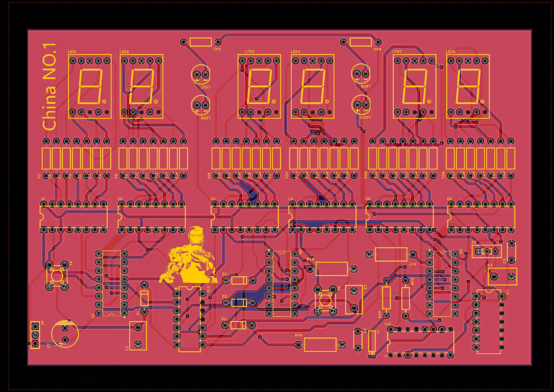 数字时钟pcb原理图图片