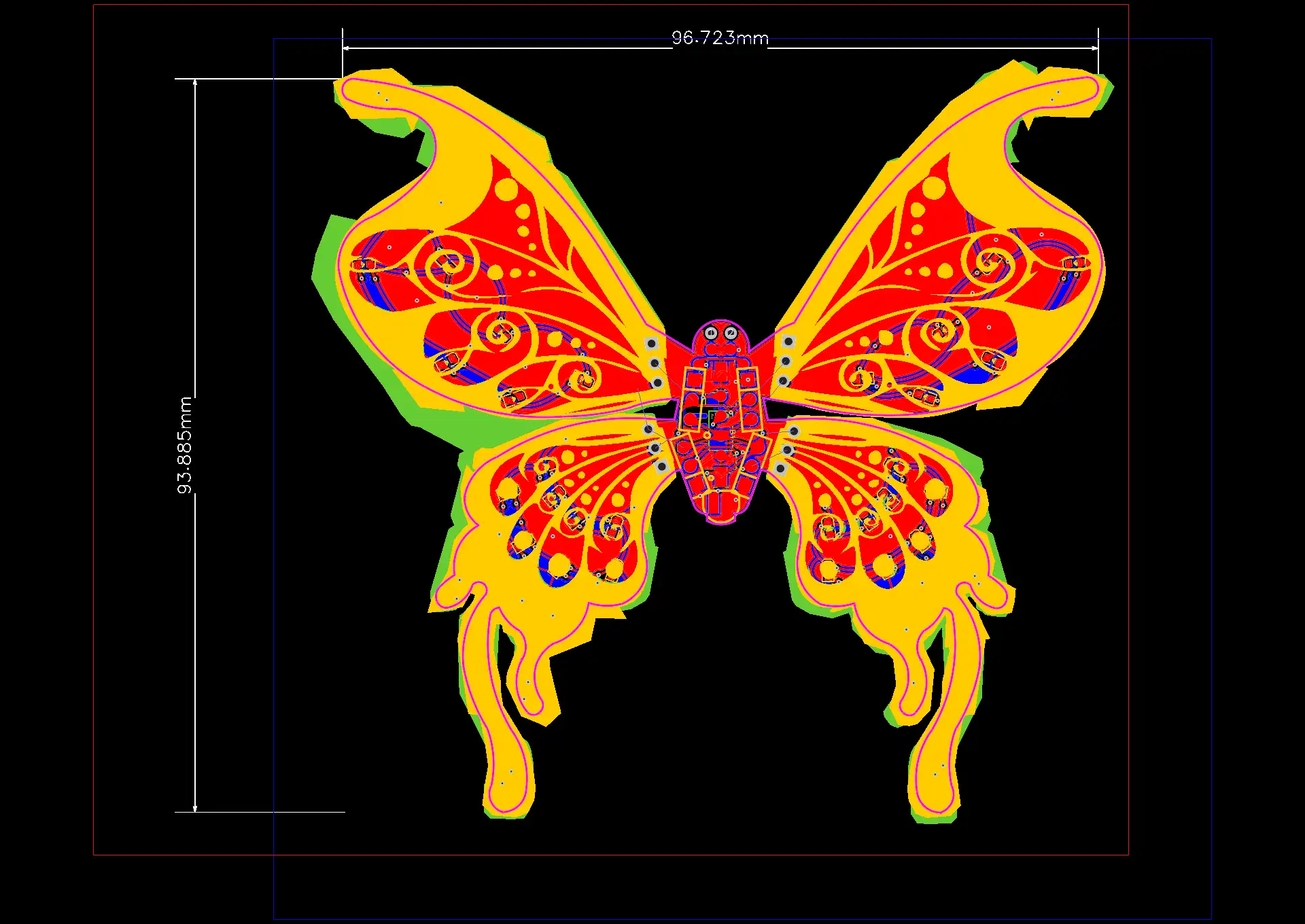 An electronic butterfly that breathes - Platform for