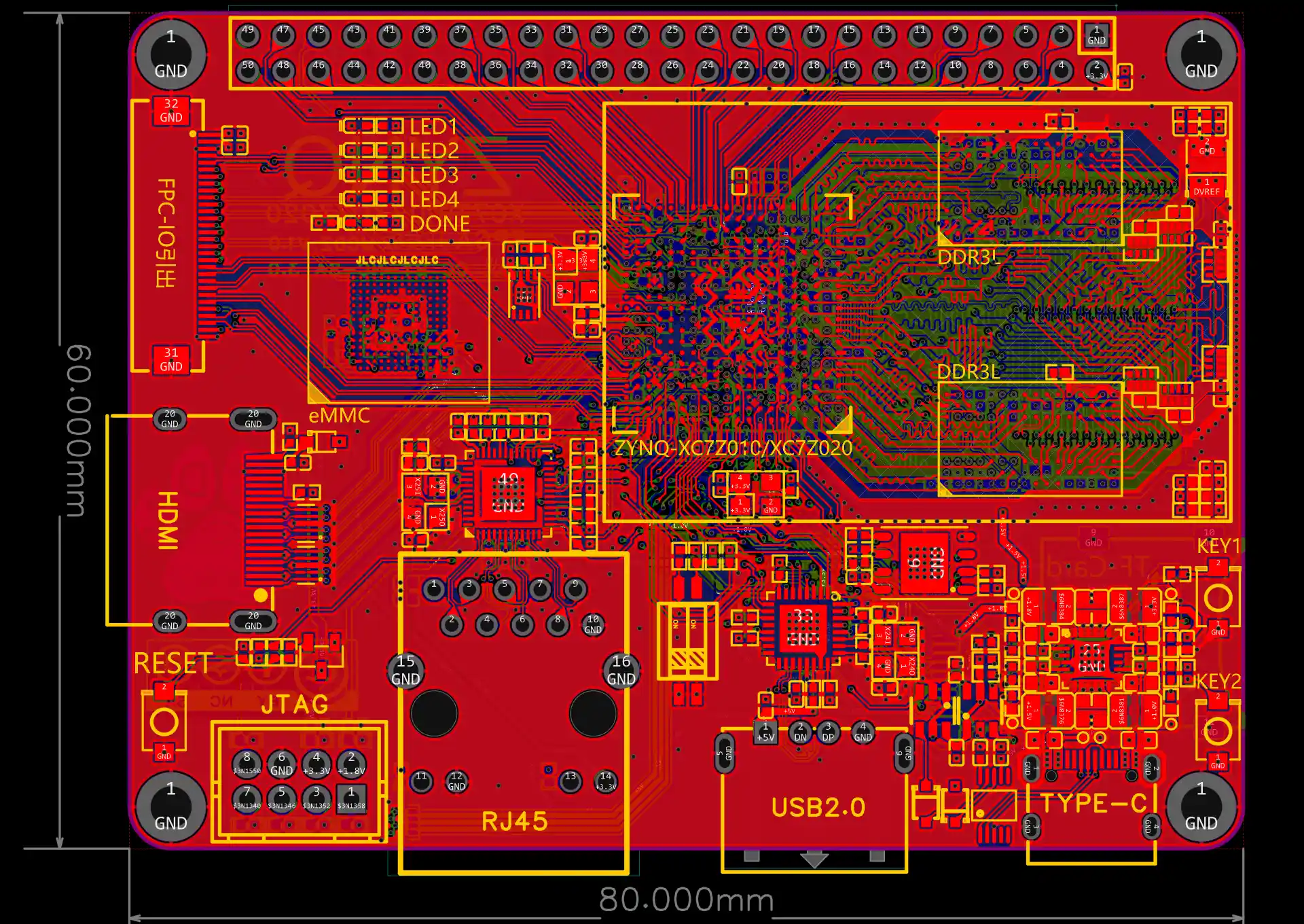 その他 catlog board The Xilinx-XCZ7Z010 Core Board - OSHWLab